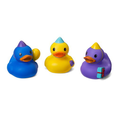 2 inch toyco c-4 24 Christmas Holiday rubber duckies ducks 